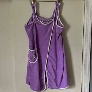 Purple Wrap with White Trim